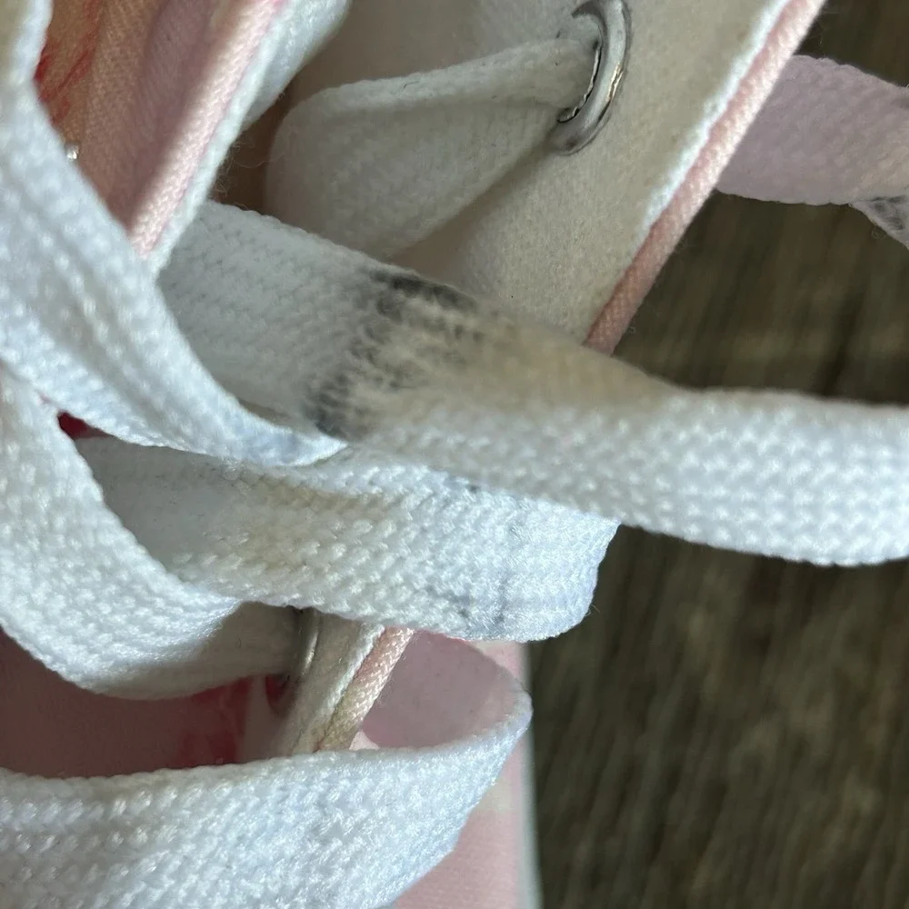 Hot Topic Strawberry Milk Pink Platform High Top Canvas Sneakers Women's 7 Shoes